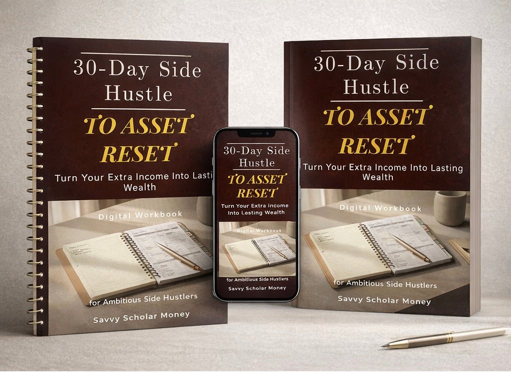 Paycheck-to-Asset Reset – 30-Day Money System for Side Hustlers (Digital Workbook)