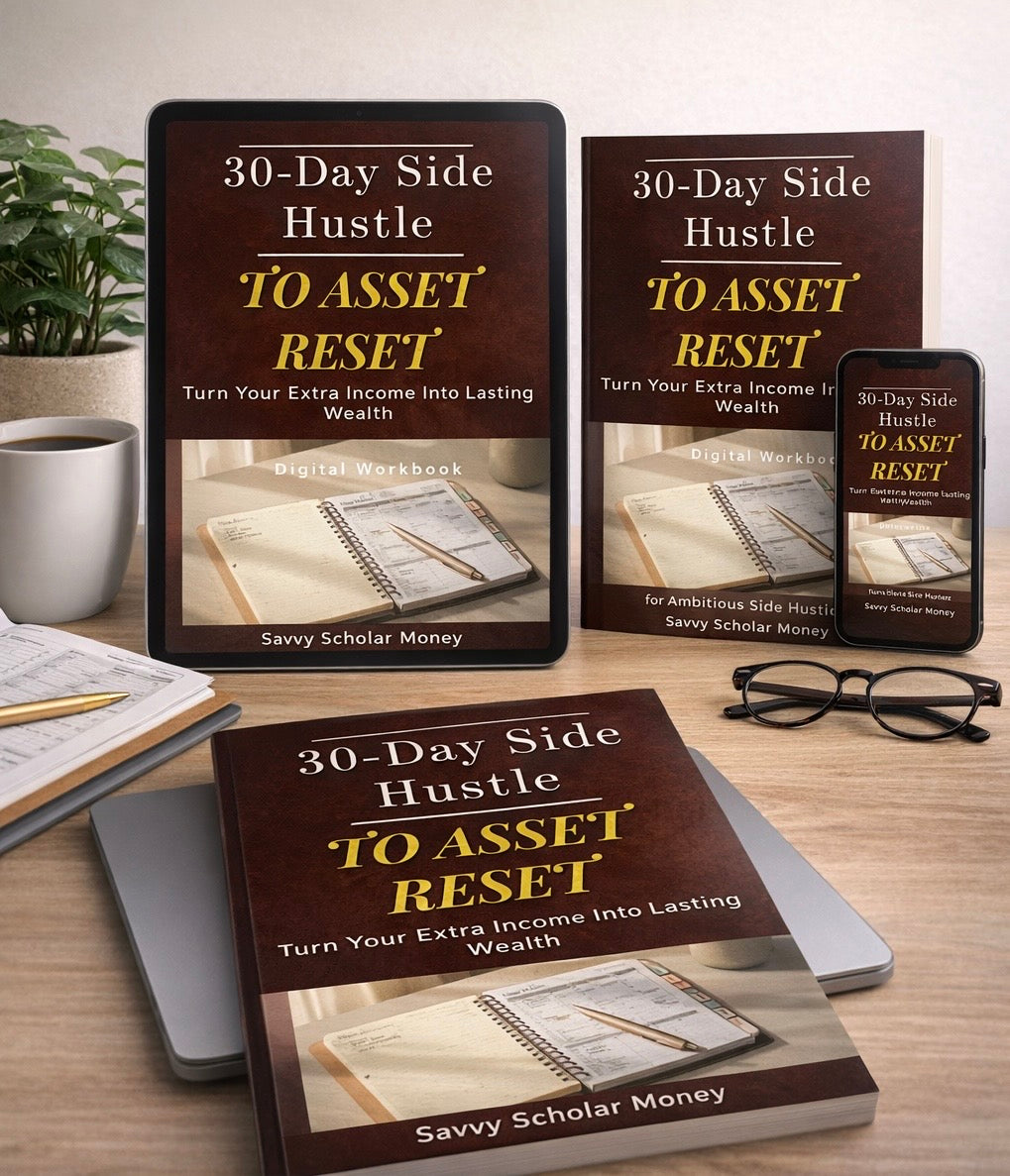 Paycheck-to-Asset Reset – 30-Day Money System for Side Hustlers (Digital Workbook)